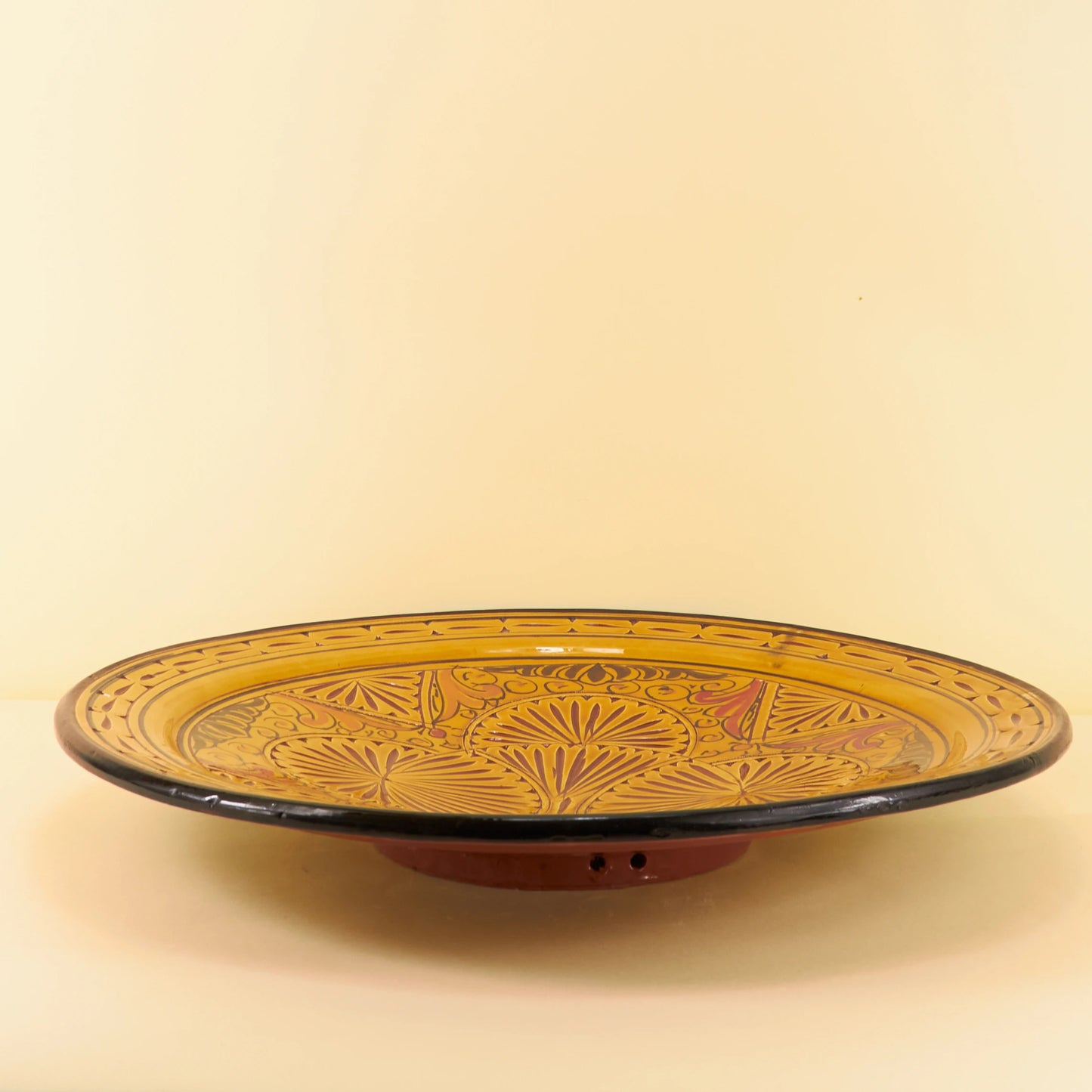 Aardewerk Bord Gegraveerd XL – Sahara Zon