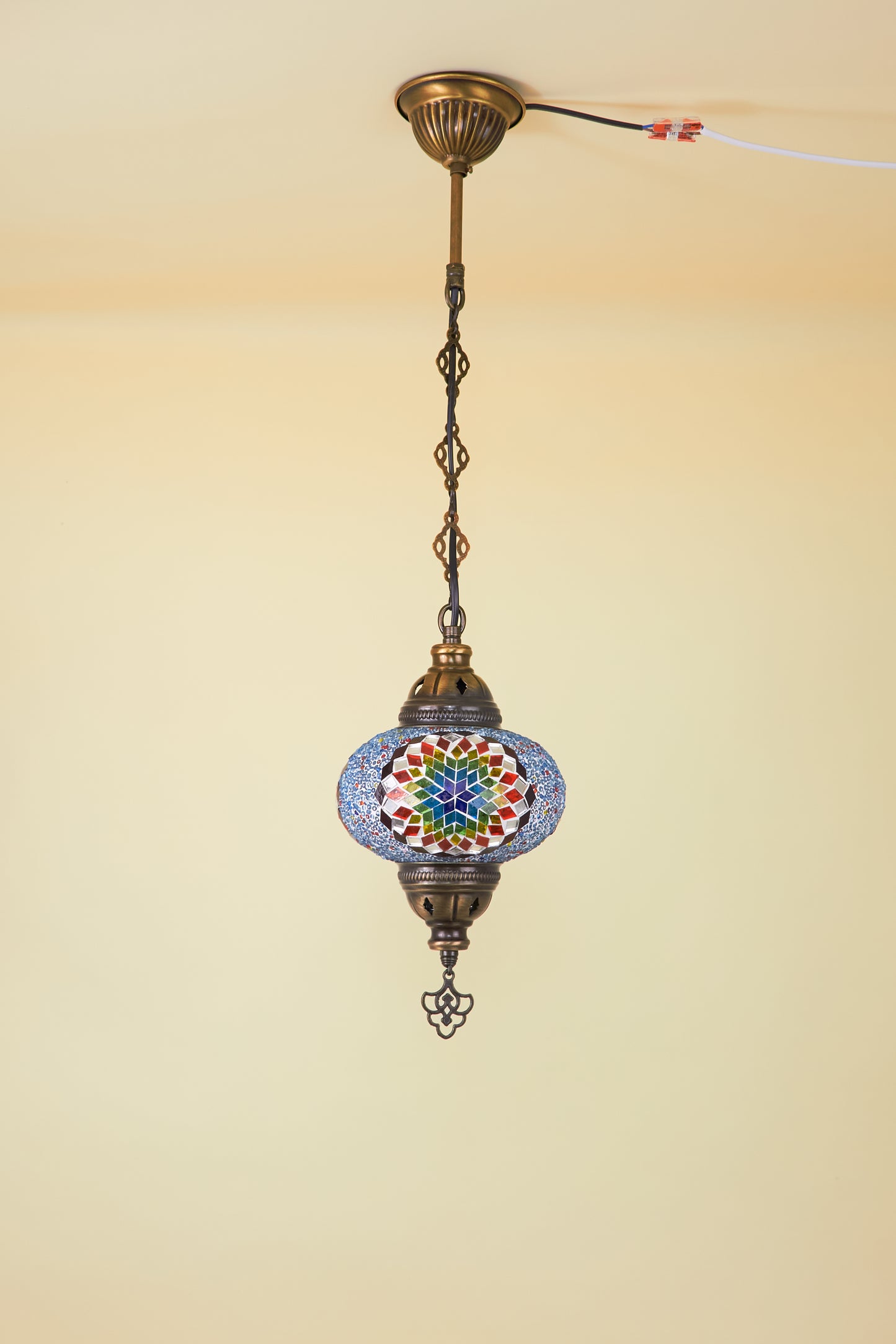 Mozaïek Hanglamp M – Rainbow Bloom – Handgemaakte lamp – JZ Handmade – J&Z Handmade