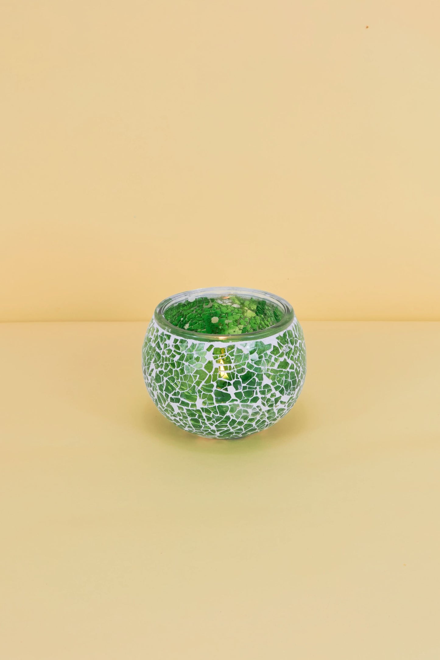 Mozaïek Kandelaar M – Emerald Glow
