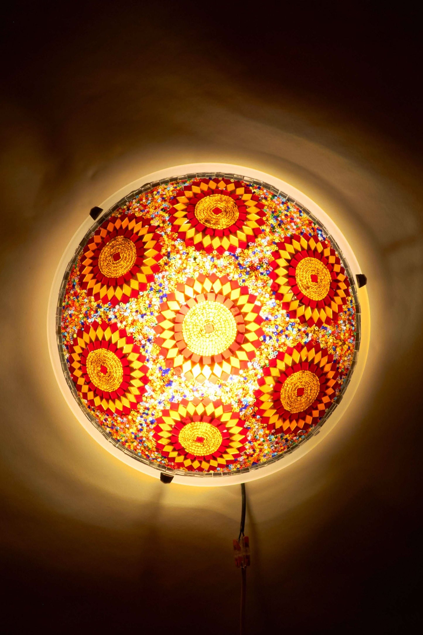 Mozaïek Plafonnière L – Golden Flame