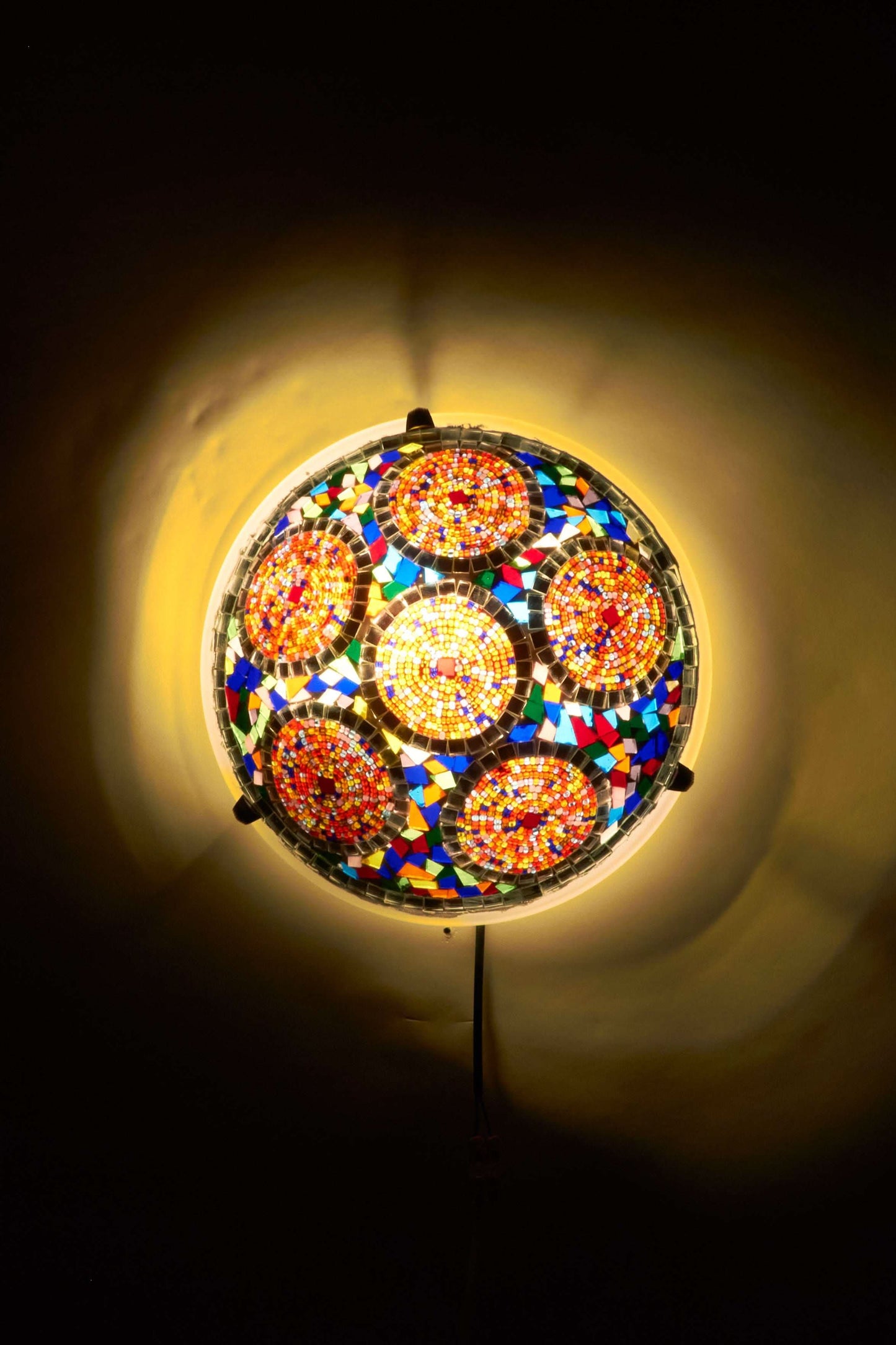 Mozaïek Plafonnière M – Regenboem Bloem