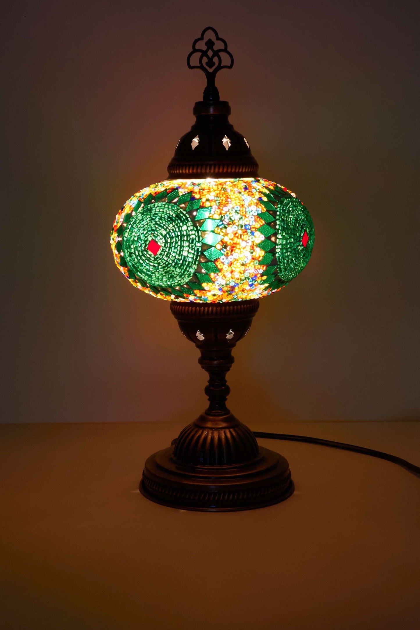 Mozaïek Tafellamp M – Emerald Zellige