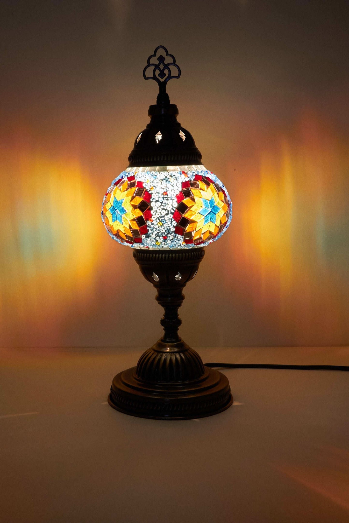 Mozaïek Tafellamp S – Golden Medina