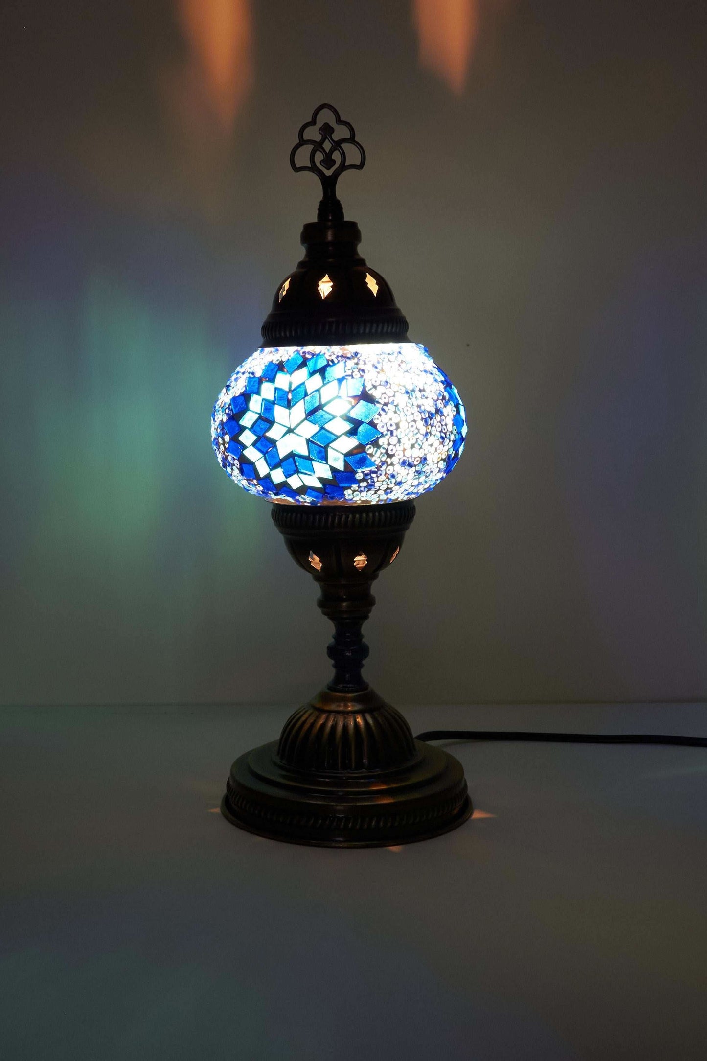 Mozaïek Tafellamp S – Winter noor