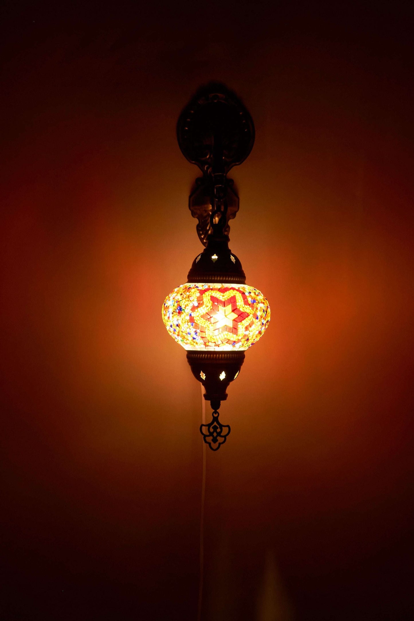 Mozaïek Wandlamp S – Ruby Star