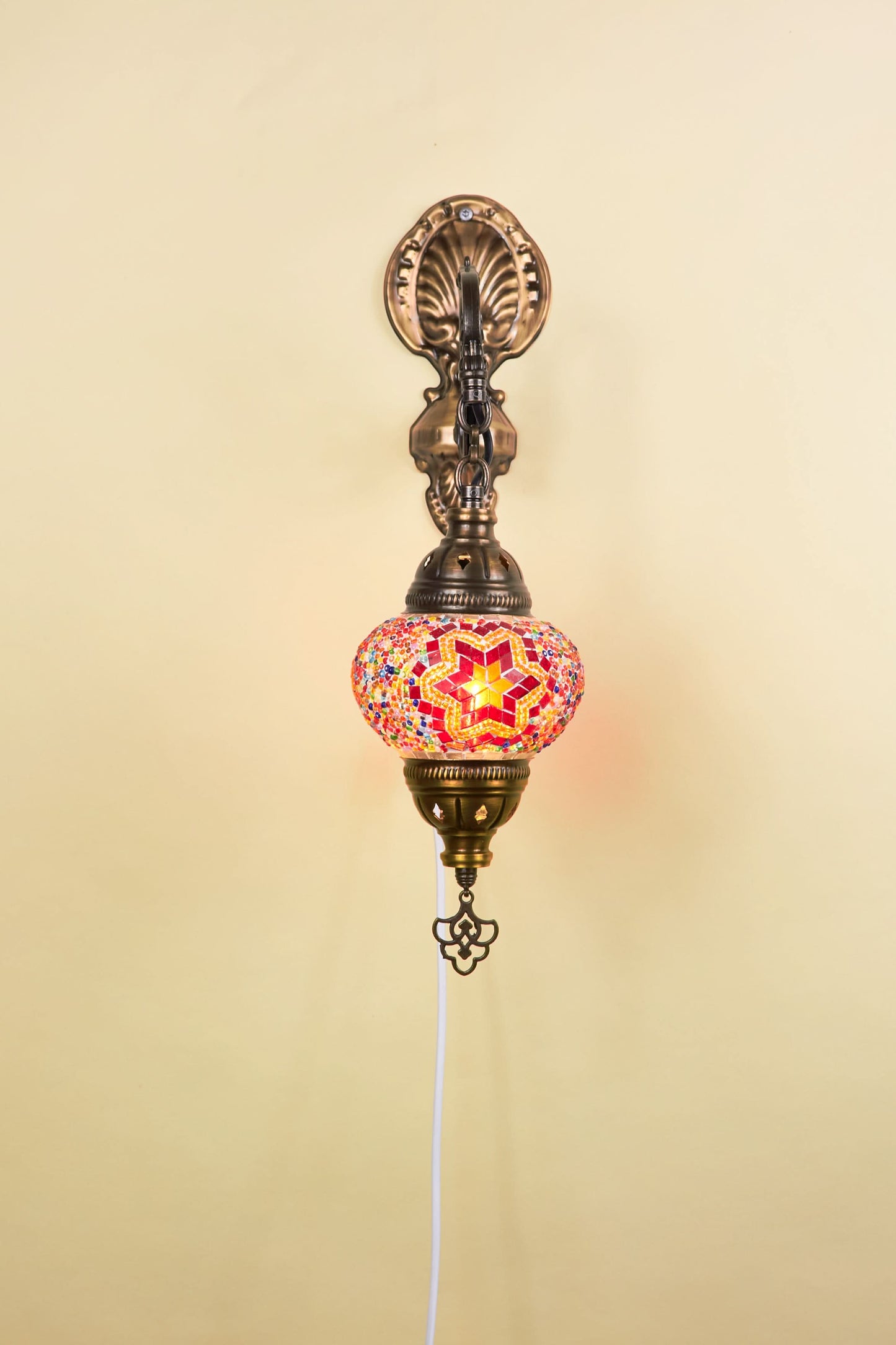 Mozaïek Wandlamp S – Ruby Star