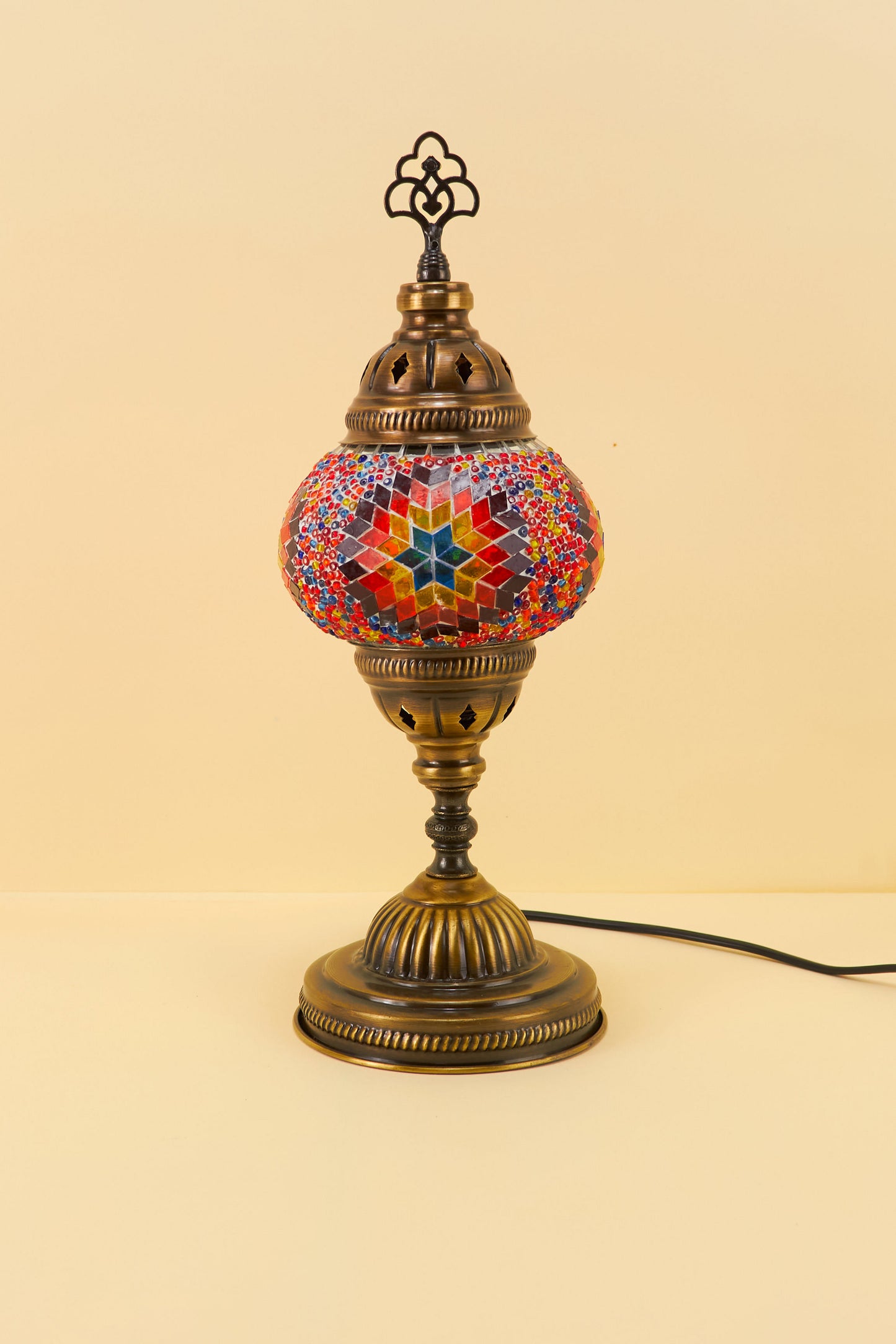 Mozaïek Tafellamp S – Desert Flame – Handgemaakte – JZ Handmade – J&Z Handmade