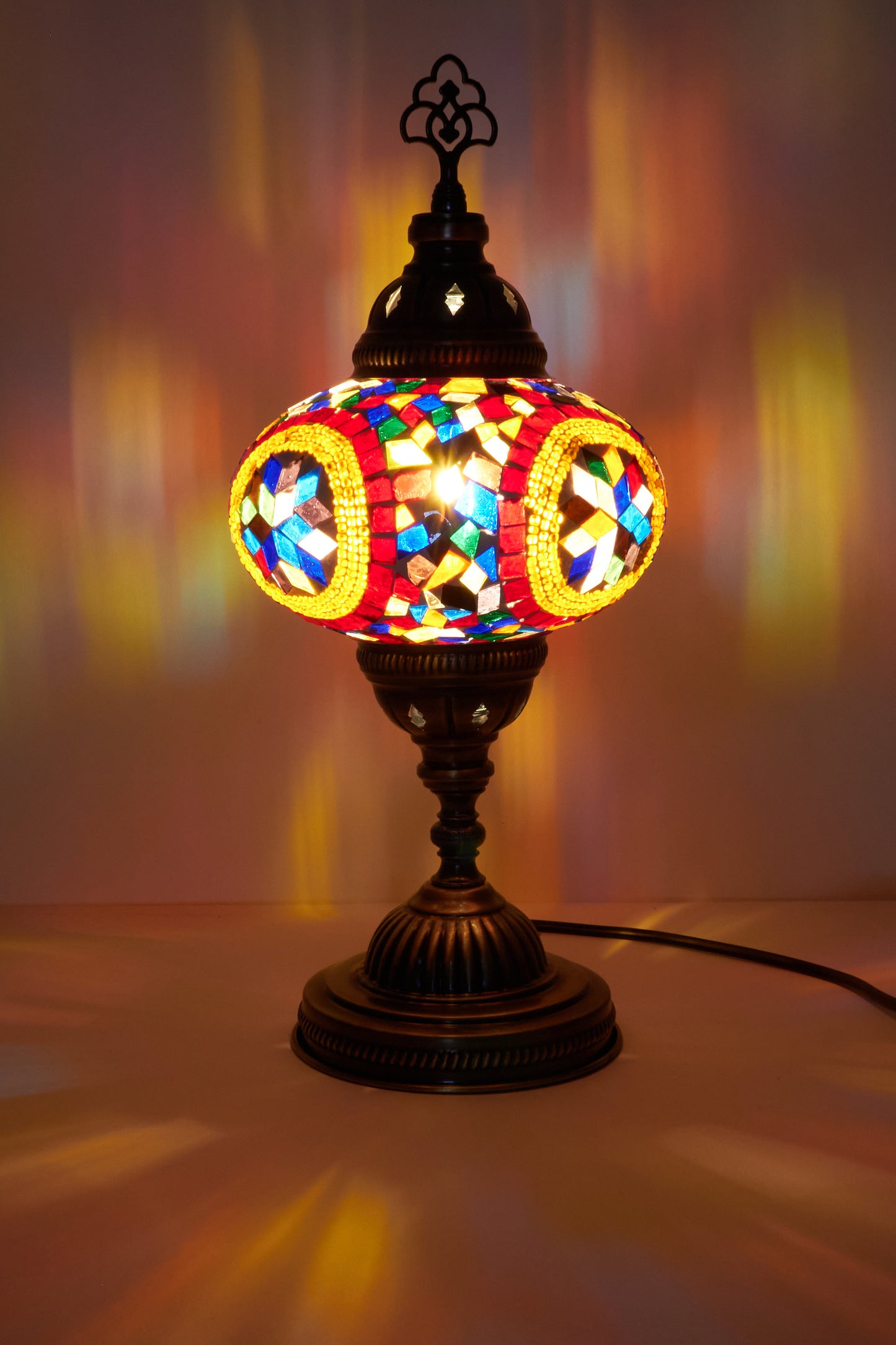 Mozaïek Tafellamp M – Marrakesh Blaze – Handgemaakte – JZ Handmade – J&Z Handmade