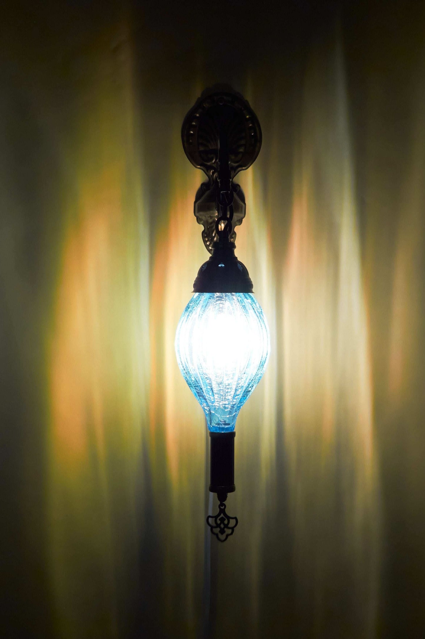 Wandlamp Mondgeblazen – Azure Drop