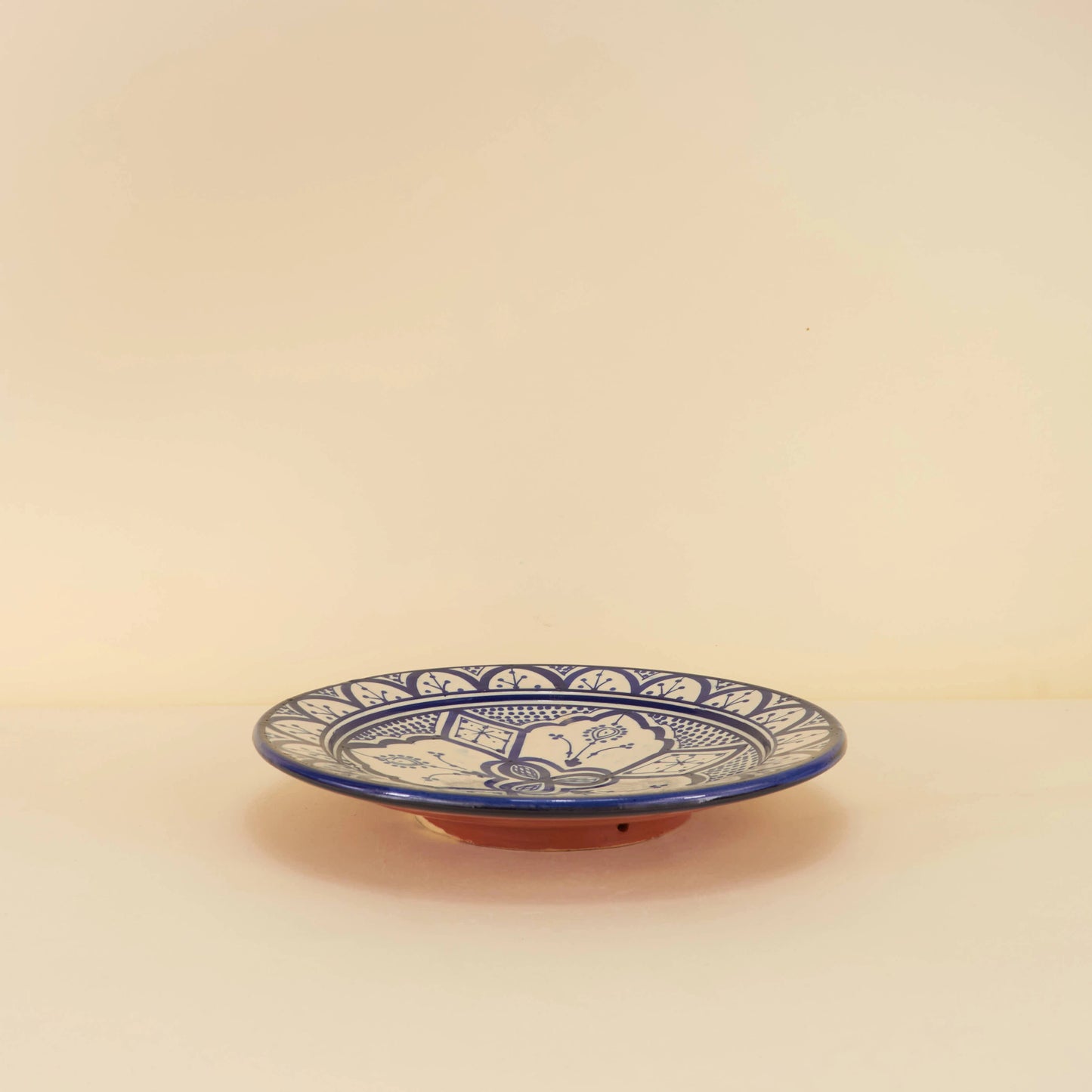 Aardewerk Bord L – Blauwe Lotus