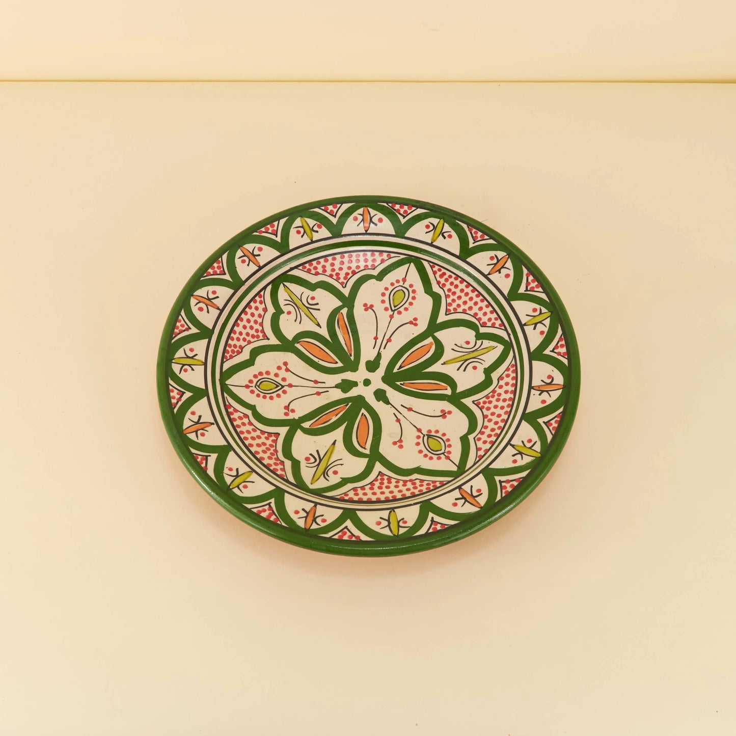Aardewerk Bord L – Florale Fantasie