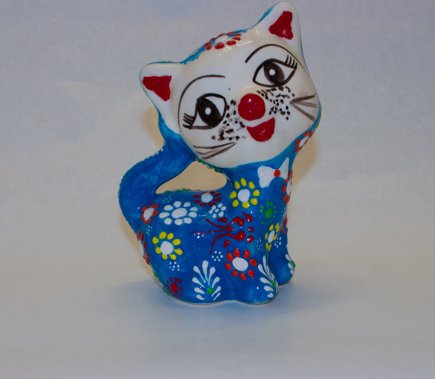 Handbeschilderde Keramieken Kat – Handgemaakte – JZ Handmade – J&Z Handmade