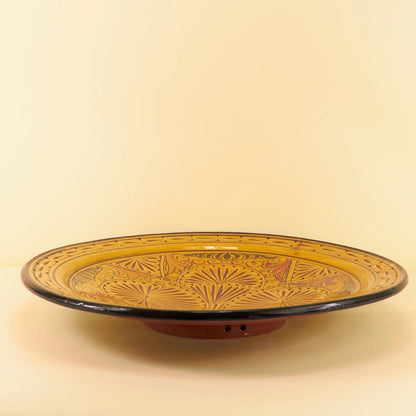 Aardewerk Bord Gegraveerd XL – Sahara Zon