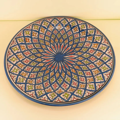 Aardewerk Bord XXL – Mozaïek Droom