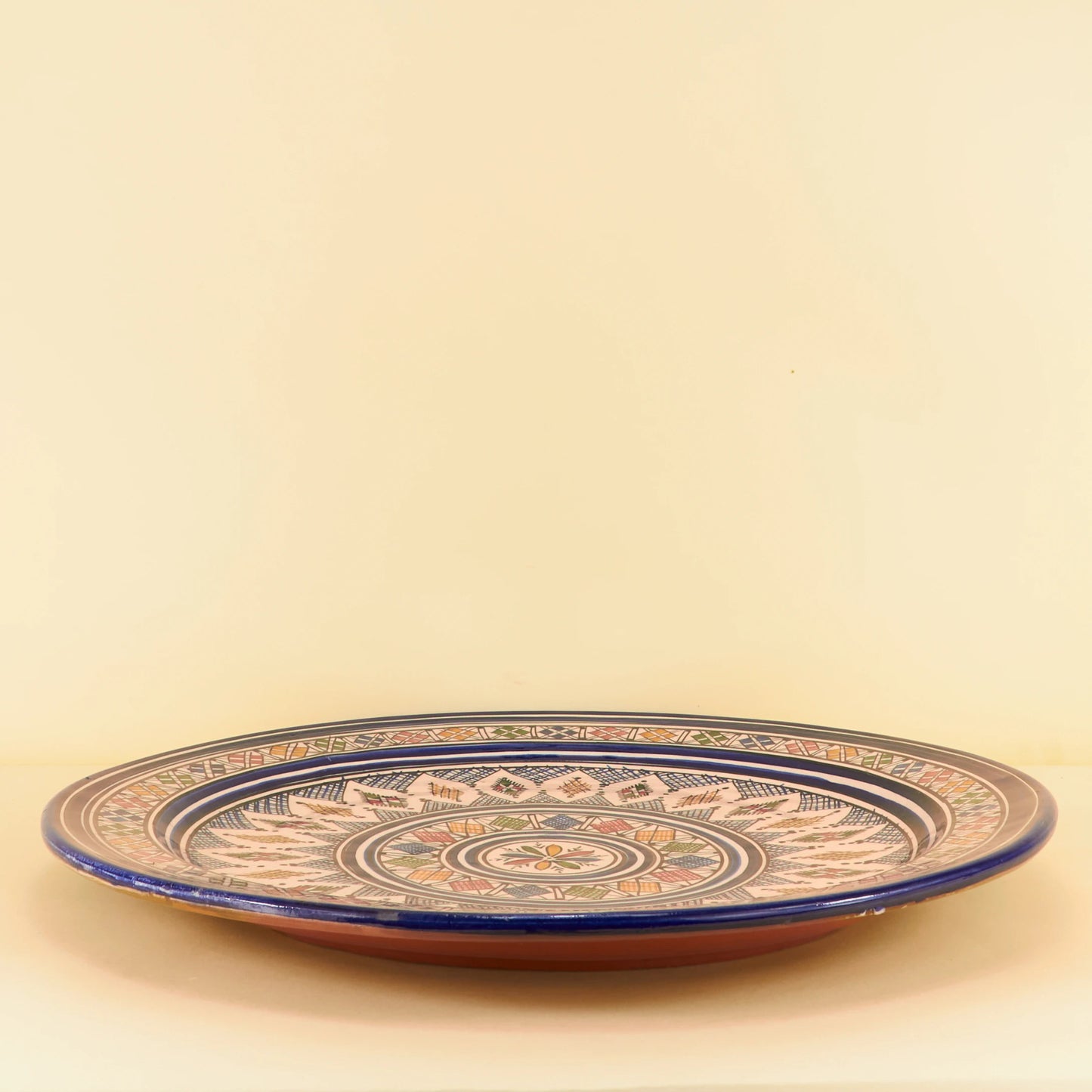 Aardewerk Bord XXL – Vrolijke Mozaïek