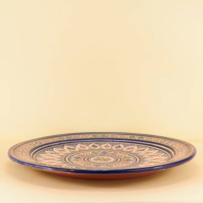 Aardewerk Bord XXL – Vrolijke Mozaïek
