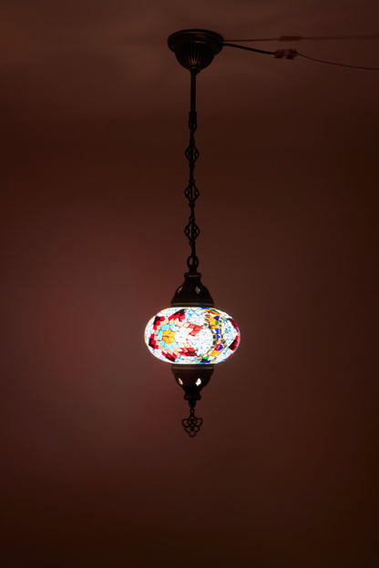 Mozaïek Hanglamp M – Mosaic Ember – Handgemaakte lamp – JZ Handmade – J&Z Handmade