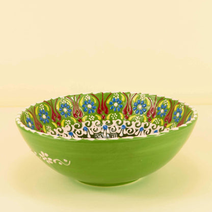 Keramiek Schaal M – Emerald Bloom