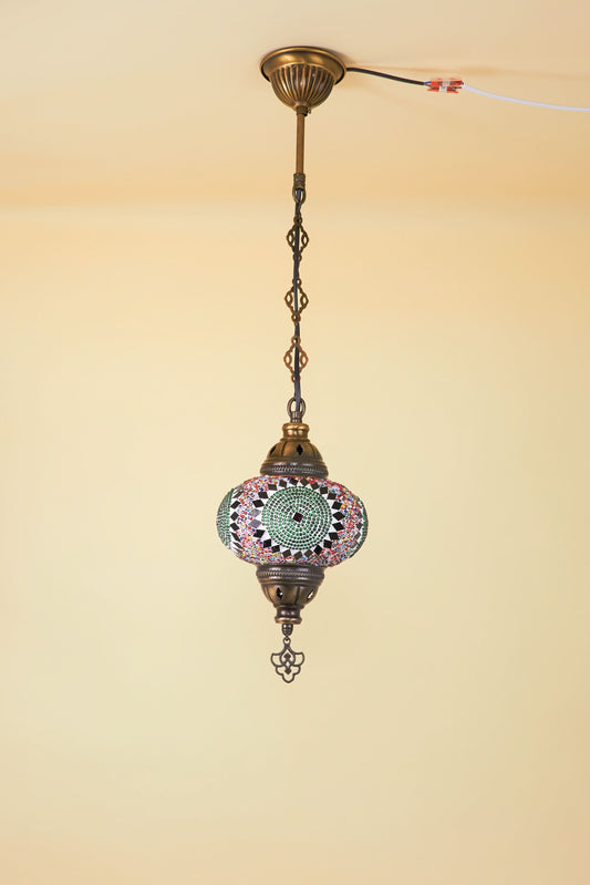 Mozaïek Hanglamp M – Emerald Garden