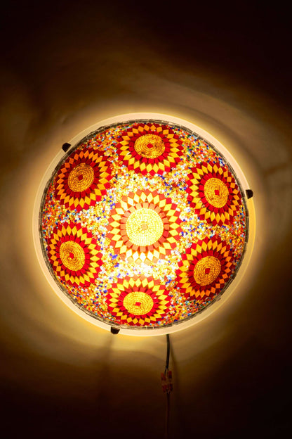 Mozaïek Plafonnière L – Golden Flame