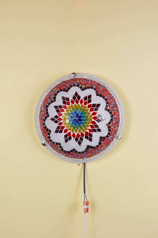 Mozaïek Plafonnière M – Rainbow Lotus