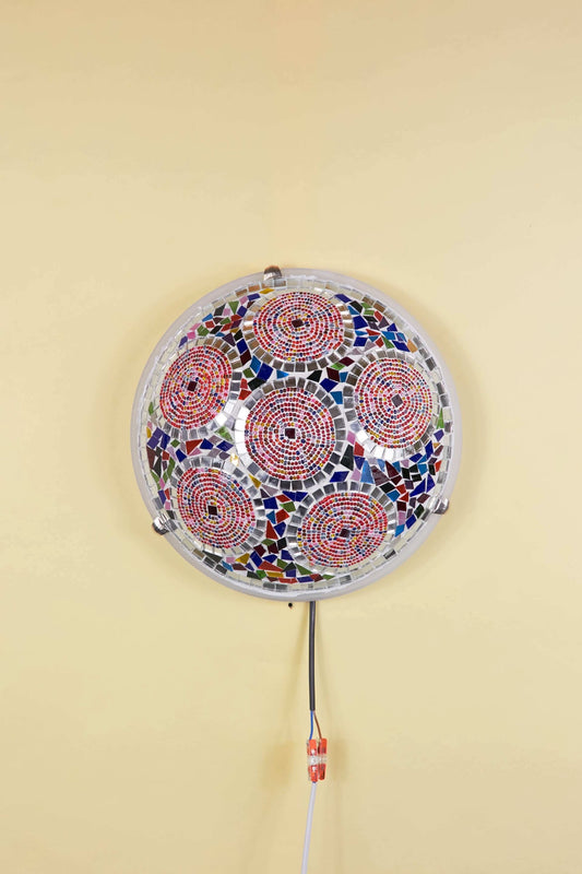 Mozaïek Plafonnière M – Regenboem Bloem