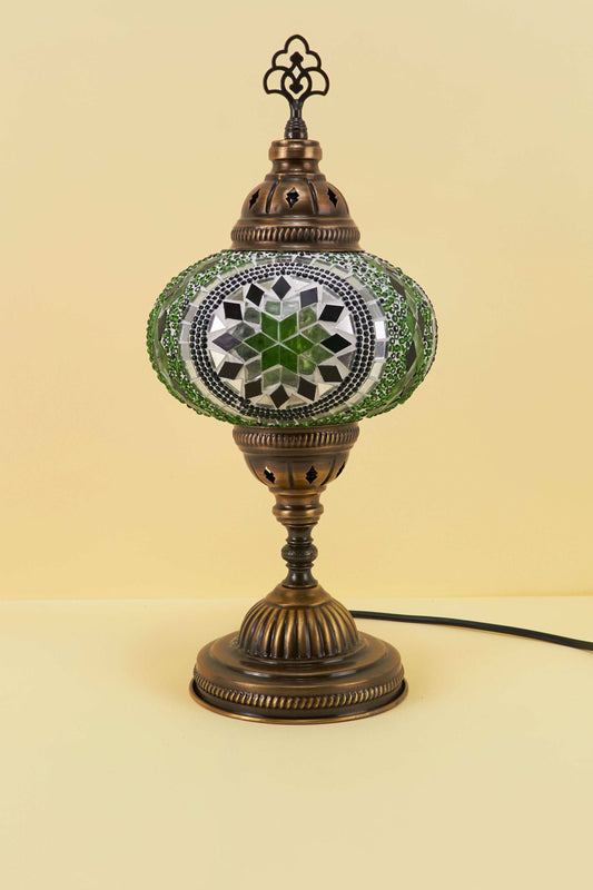 Mozaïek Tafellamp M – Emerald Echo