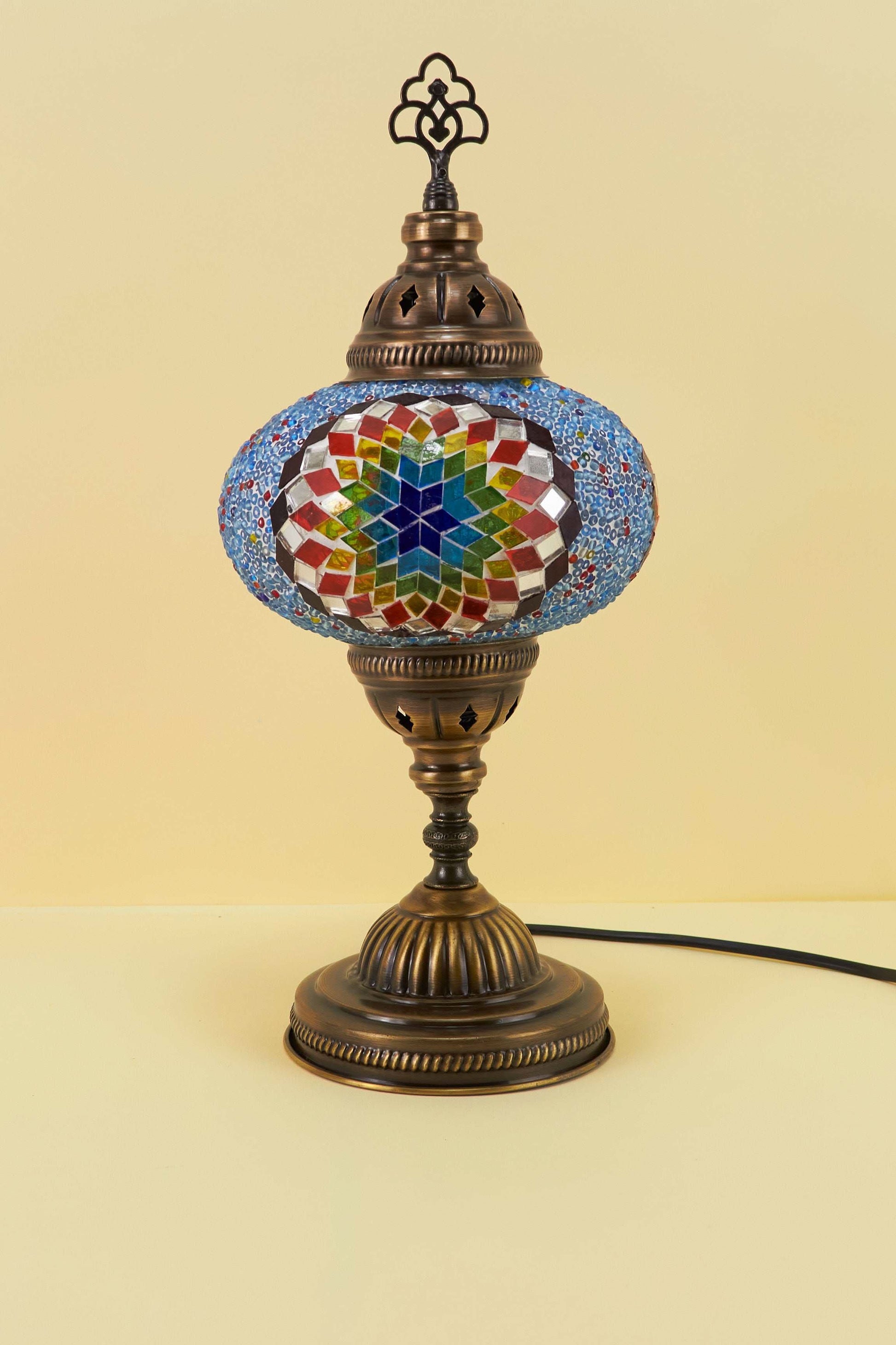 Mozaïek Tafellamp M – Rainbow Star