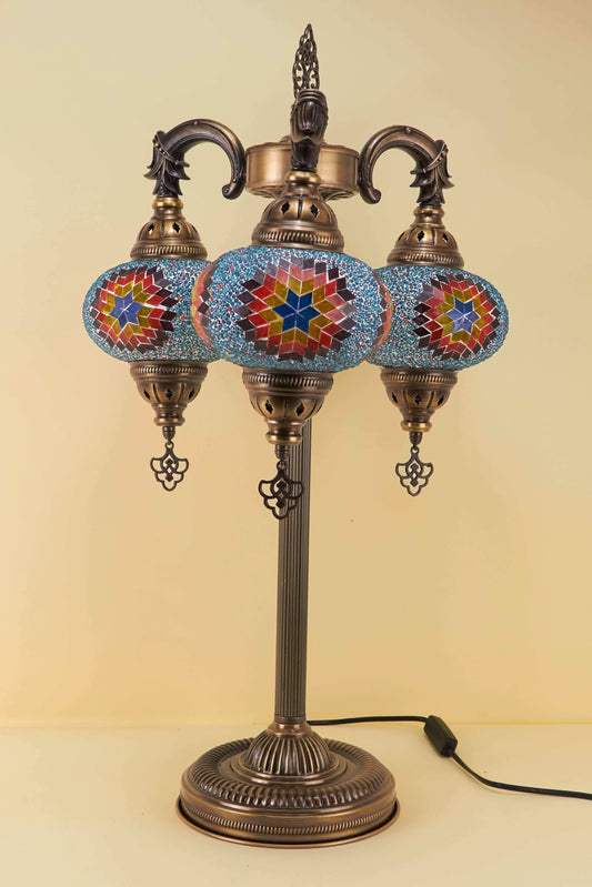 Mozaïek Vloerlamp 3 Bollen M – Sunset Mirage
