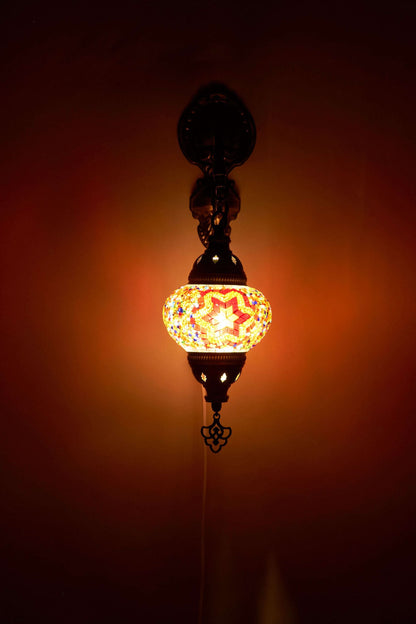 Mozaïek Wandlamp S – Ruby Star