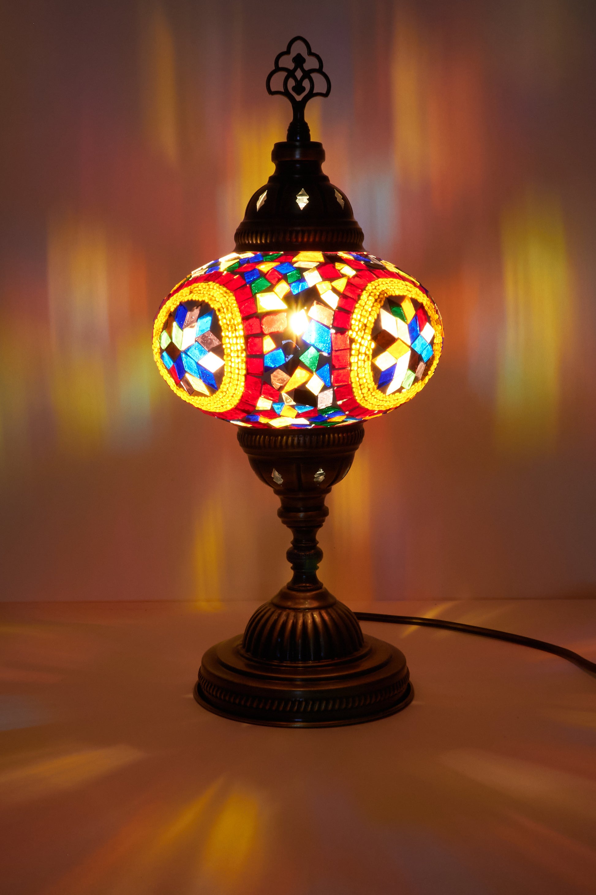 Mozaïek Tafellamp M – Marrakesh Blaze – Handgemaakte – JZ Handmade – J&Z Handmade