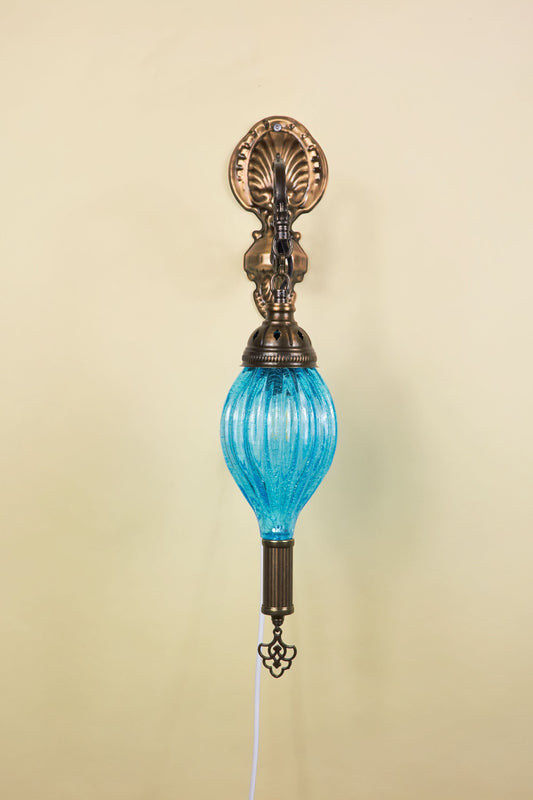 Wandlamp Mondgeblazen – Azure Drop