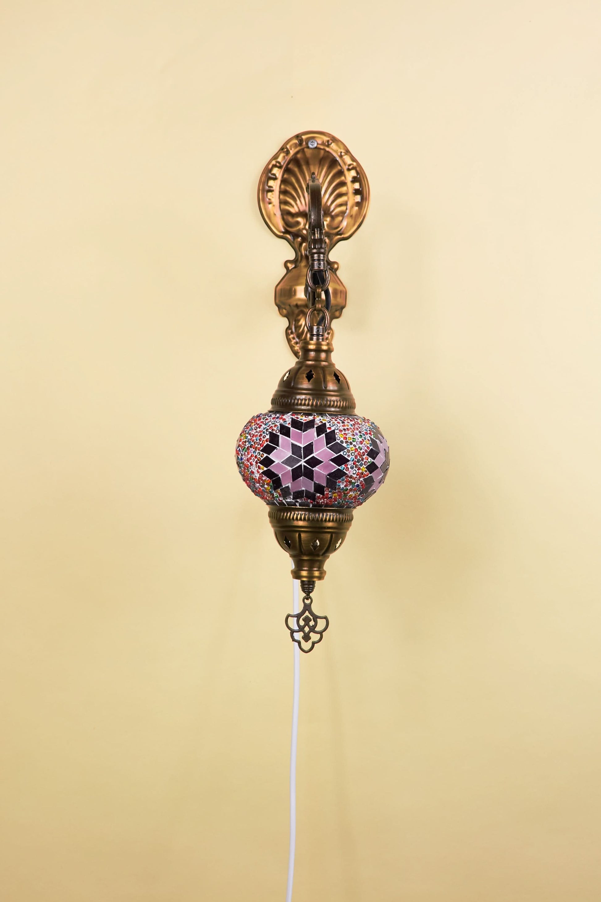 Wandlamp Mozaïek S – Pink Star