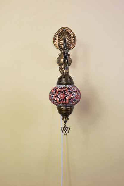 Wandlamp Mozaïek S – Scarlet Bloom