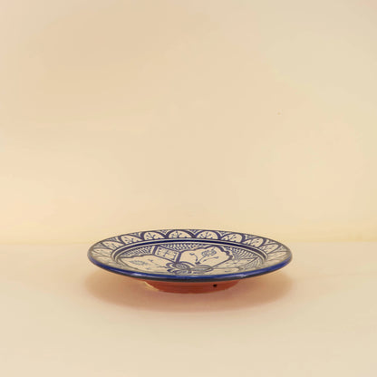 Aardewerk Bord L – Blauwe Lotus