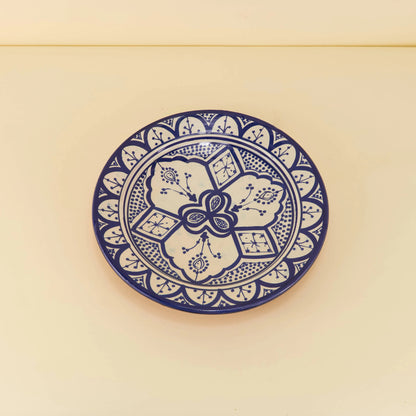 Aardewerk Bord L – Blauwe Bloem
