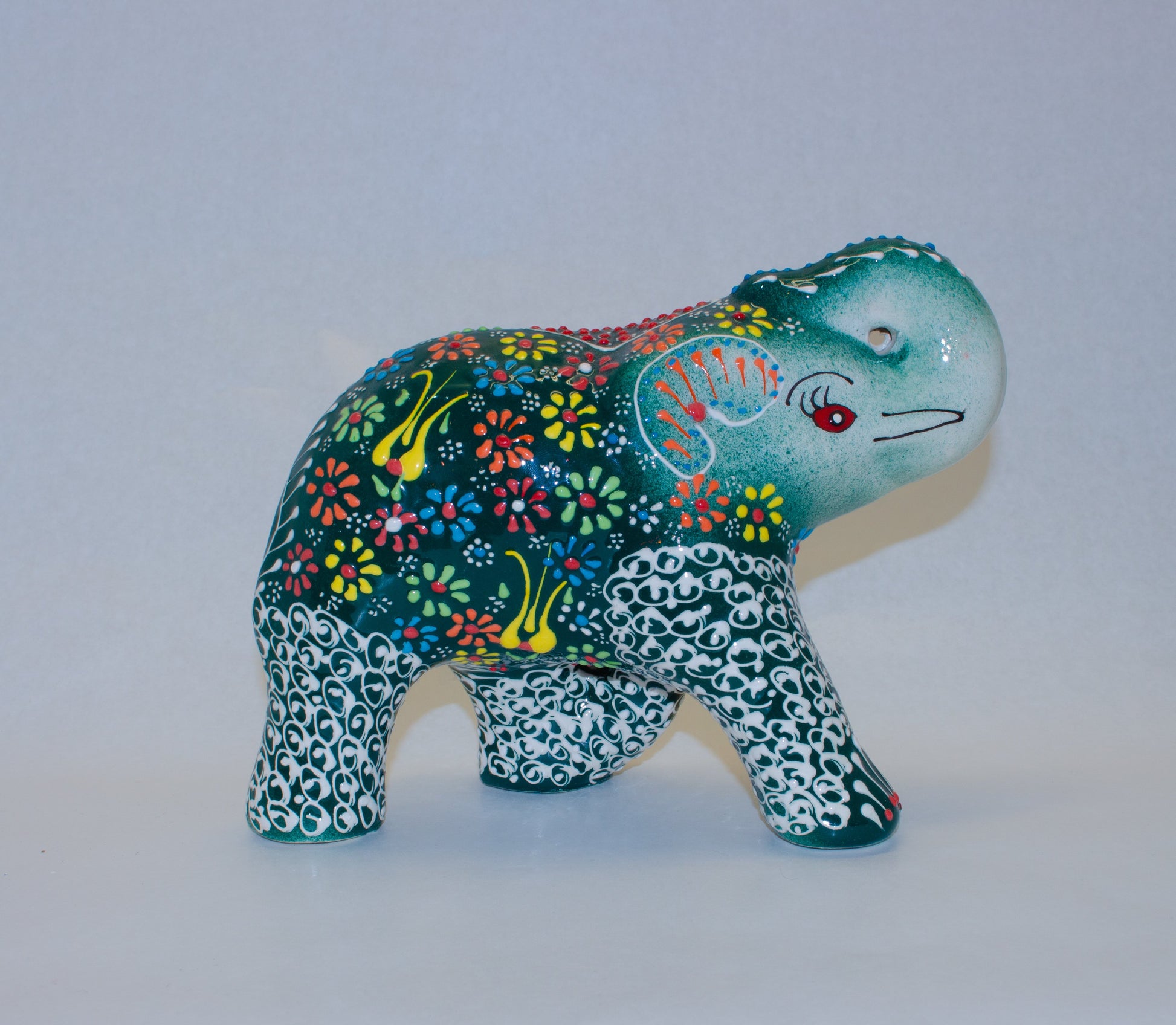 Handbeschilderde Keramieken Olifant – Handgemaakte – JZ Handmade – J&Z Handmade
