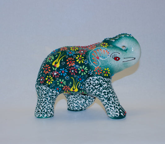 Handbeschilderde Keramieken Olifant – Handgemaakte – JZ Handmade – J&Z Handmade