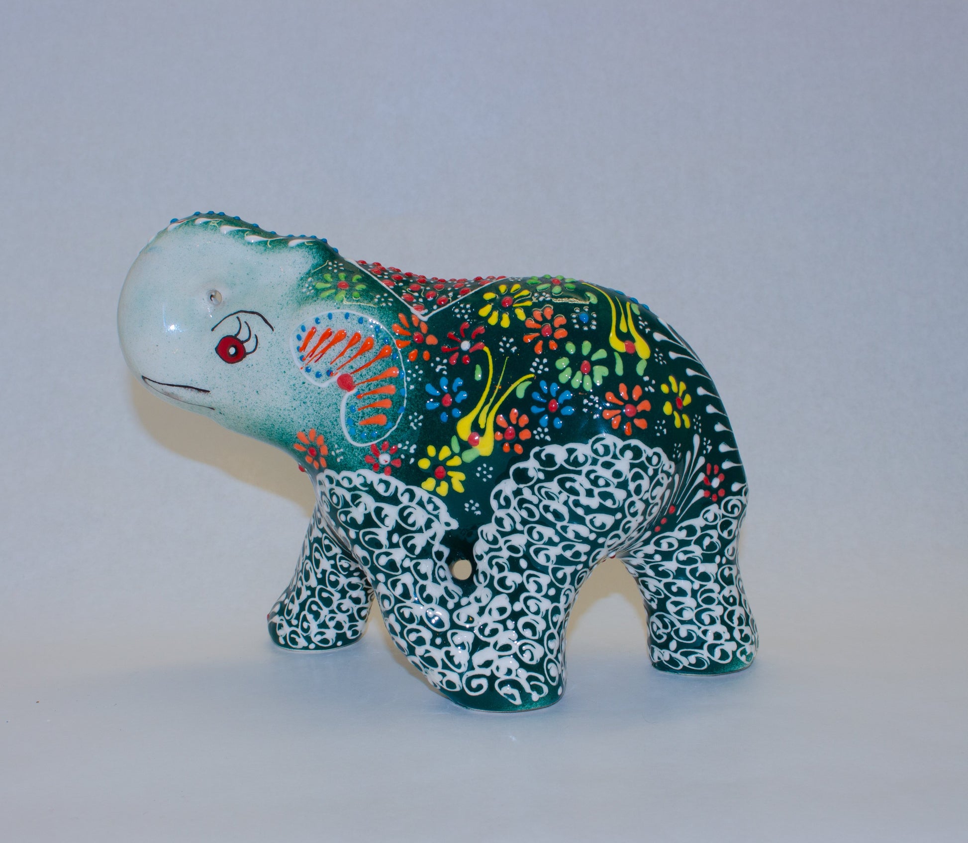 Handbeschilderde Keramieken Olifant – Handgemaakte – JZ Handmade – J&Z Handmade