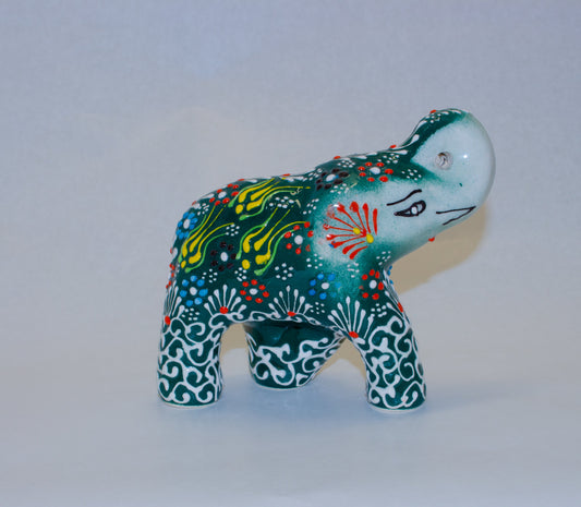 Handbeschilderde Keramieken Olifant – Handgemaakte – JZ Handmade – J&Z Handmade